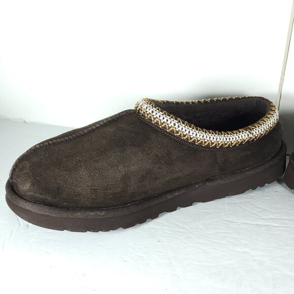 UGG Men\'s Tasman II US 8 Dusted Cocoa Suede Sheepskin Lined Slippers Shoes main image 10